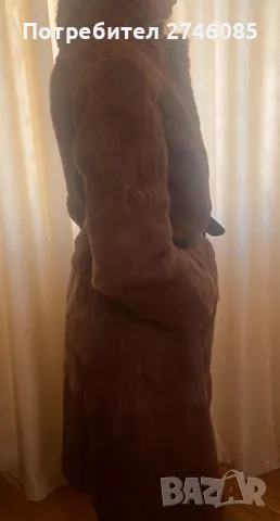 Палто заек естествен косъм, снимка 2 - Палта, манта - 49053003