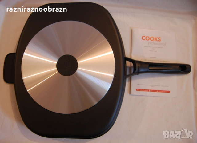 Многофункционален грил тиган с 5 отделения, снимка 5 - Съдове за готвене - 52950718