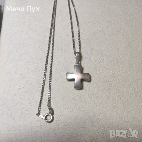 Сребърен синджир с кръст (214)