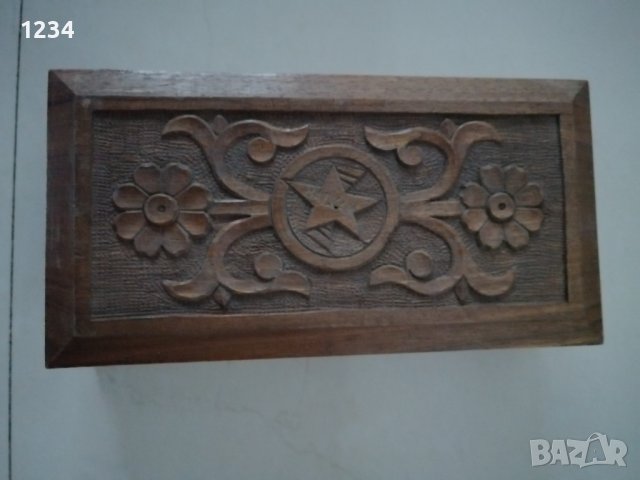 Дървена кутия 20 х 10.5 h 5.5 см. , снимка 1