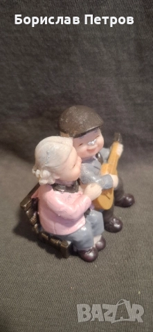 Изящна фигурка "Баба и дядо си пеят", снимка 4 - Колекции - 52396220