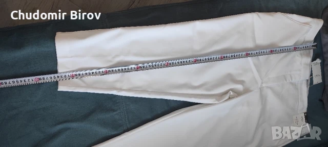 Бял дамски панталон, снимка 2 - Панталони - 50941908