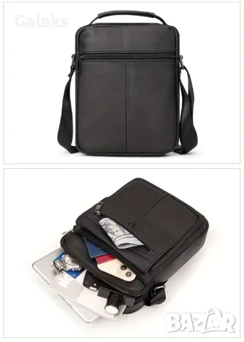 Модерна унисекс чанта за (през рамо) свободното време с голям капацитет /Черен Оксфордски плат!, снимка 7 - Чанти - 50069047