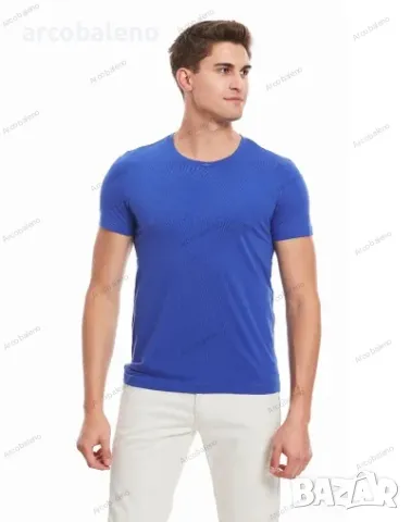 Мъжка семпла ежедневна тениска с къс ръкав, 9цвята , снимка 3 - Тениски - 48473454