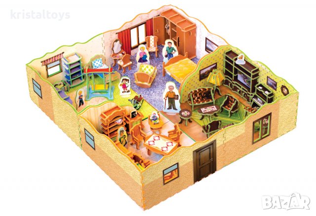 3D Къща - Детска стая, развиваща игра, снимка 2 - Игри и пъзели - 37833584
