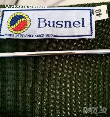 Луксозна вълнена рокля CARMINE DRESS BUSNEL Франция, снимка 3 - Рокли - 39318200