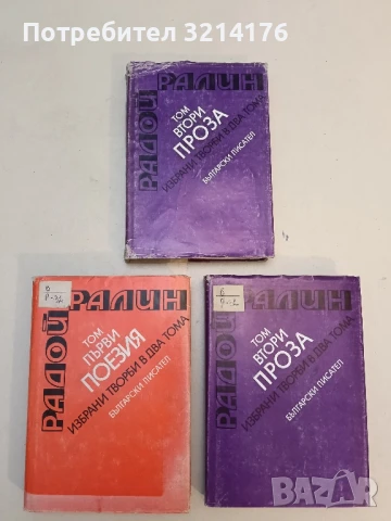 Избрани творби в два тома. Том 2: Проза - Радой Ралин