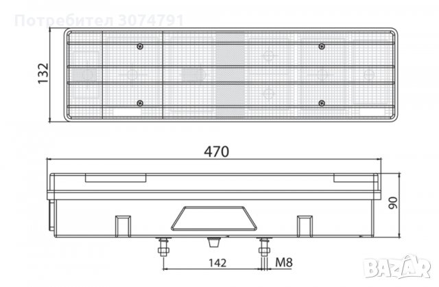 Комплект Стопове Ляв и Десен Стоп Бордови Е4 за Мерцедес Mercedes Sprinter Atego Actros, снимка 9 - Аксесоари и консумативи - 32926579