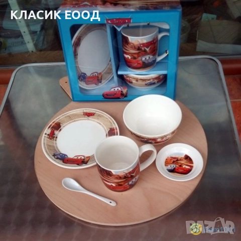 Детски сервиз за хранене количките Маккуин 5 части