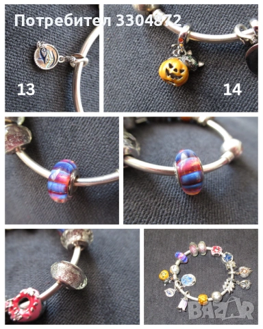 Талисмани за гривна тип Пандора, снимка 4 - Други - 53142923
