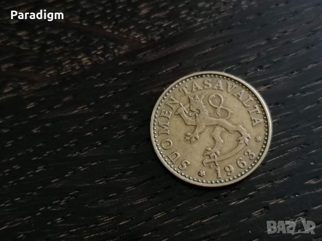 Монета - Финландия - 20 пения | 1963г., снимка 2 - Нумизматика и бонистика - 28394809