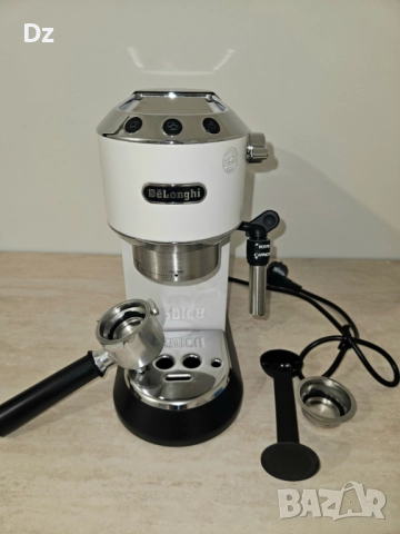 Кафемашина DeLonghi - EC685.W Dedica, 15 bar, 1.1 l, бяла, снимка 2 - Кафемашини - 51543683
