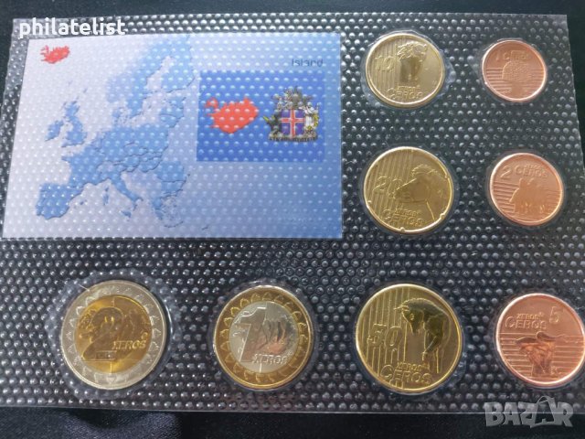 Пробен Евро сет - Исландия 2004, снимка 2 - Нумизматика и бонистика - 43188123