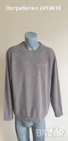Gant Wool Knit Embroidered Logo Crew Neck Sweater Mens Size XL/ НОВО! ОРИГИНАЛ! Мъжки Вълнeн Пуловер, снимка 9 - Пуловери - 52040715
