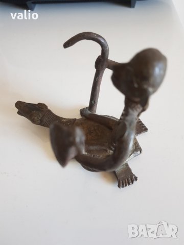 стара бронзова статуетка , снимка 4 - Антикварни и старинни предмети - 28600692