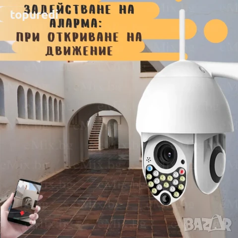 БЕЗЖИЧНА WIFI КАМЕРА, 17 LED ДИОДА, снимка 2 - IP камери - 50723662