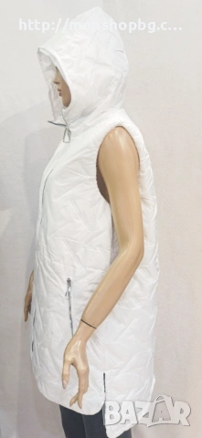 Големи размери елек - бял, снимка 3 - Елеци - 53169531