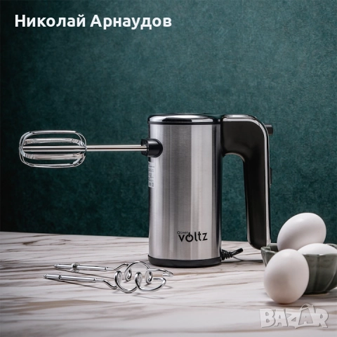 Миксер Oliver Voltz OV51110J, 500W, 5 скорости, Турбо, Аксесоари, Инокс