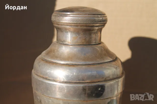 Посребрен шейкър за коктейли, снимка 5 - Антикварни и старинни предмети - 47594014