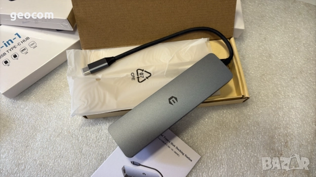 6в1 USB HUB Totu HD044 (Нов,4K HDMI,3xUSB v.3.2,SD/mSD), снимка 4 - USB кабели - 51698867