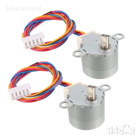 PATIKIL 24BYJ48 CC 12V 4-фазен 5-жилен стъпков двигател микроредуктор 2 бр. НОВИ