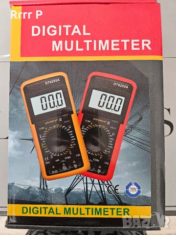 НОВ Дигитален измервателен уред/мултицет DT9205A + батерия, снимка 4 - Други инструменти - 52983948