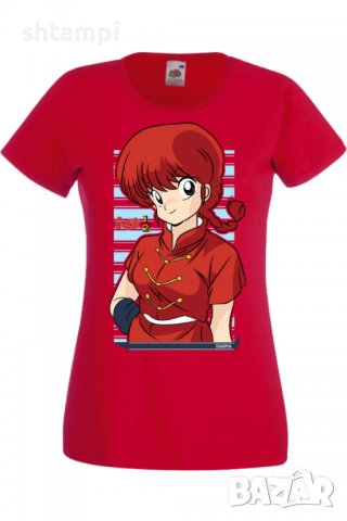 Дамска тениска Ranma Saotome,Анимация,игра,Празник,Повод., снимка 3 - Тениски - 38073840