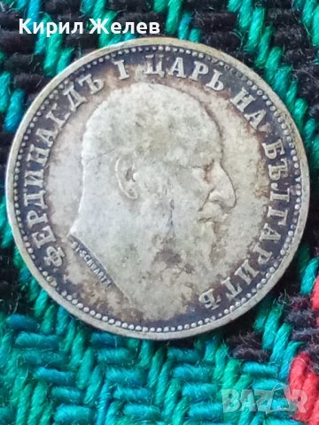 Сребърна монета 1 лев 1910 година Фердинанд 41420, снимка 4 - Нумизматика и бонистика - 43905296