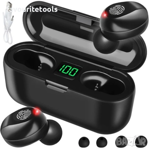БЕЗЖИЧНИ BLUETOOTH СЛУШАЛКИ С POWERBANK