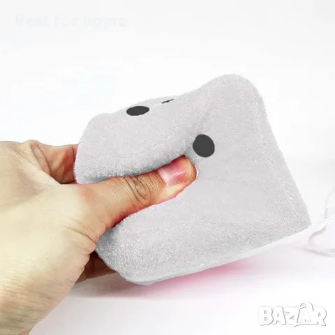  Чифт бели плюшени зарове за вътрешно огледало на кола, снимка 5 - Аксесоари и консумативи - 50021620