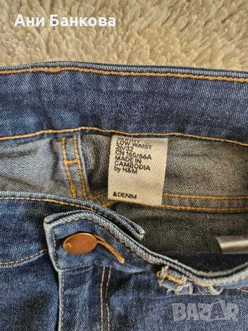 Дънки дамски, С-М, тъмни , снимка 2 - Дънки - 52588905