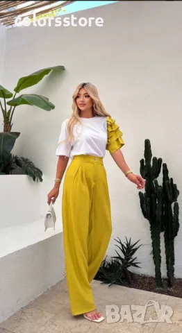 Дамски комплект Lora mustard, снимка 2 - Комплекти - 49174660