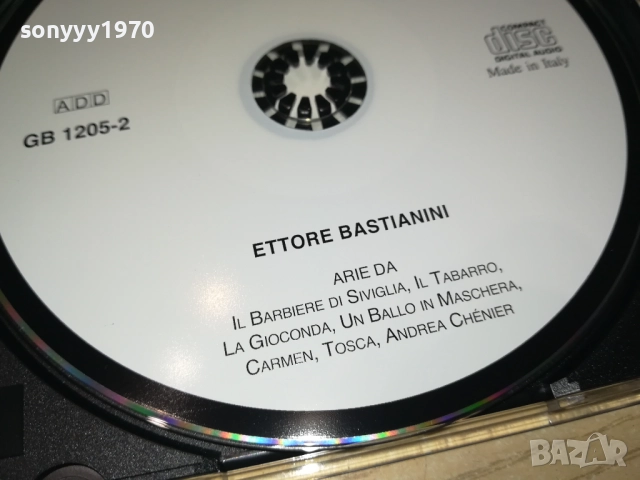 ETTORE BASTIANINI-ORIGINAL CD MADE IN ITALY 0109251128, снимка 5 - CD дискове - 51562150