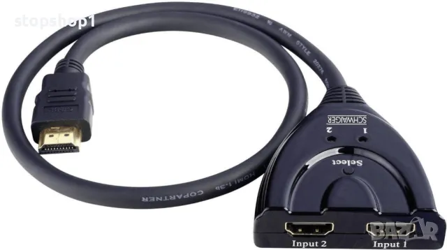 Schwaiger HDMI превключвател 2 в 1 , снимка 3 - Приемници и антени - 47423670