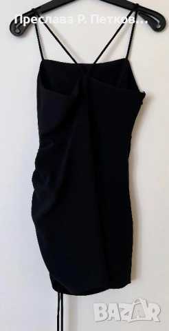 Черна рокля Zara , снимка 5 - Рокли - 53198261