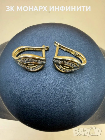 Златни обеци /585/, снимка 3 - Обеци - 53489636
