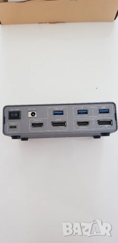 13-в-1 USB-C Docking Station CMSTEDCD SW522 – Професионален Хъб с HDMI 4K@120Hz, DisplayPort, снимка 4 - Кабели и адаптери - 50575843