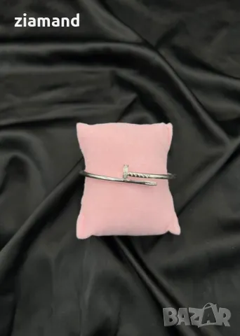 Твърда гривна пирон с камъни, снимка 2 - Гривни - 43862308