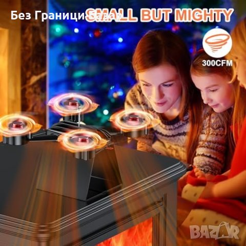 Нов Енергоспестяващ Вентилатор за Печка на дърва камина Тих Ефективен, снимка 4 - Отоплителни печки - 43376057