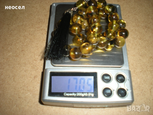 Кехлибарена броеница от балтийски кехлибар, снимка 3 - Други - 49611052