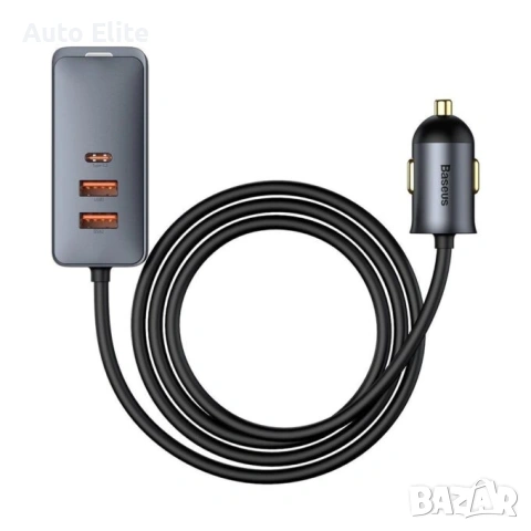 Зарядно за автомобил 12V BASEUS 120W, 2xUSB-A, 2xUSB-C, Share Together PPS multi-port (CCBT-A0G), снимка 3 - Аксесоари и консумативи - 53523118