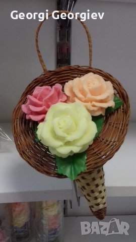 Цветя от глиц.сапун, снимка 6 - Колекции - 37066601