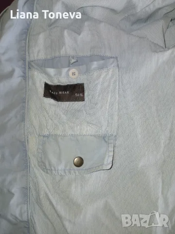 Мъжко яке  светлосиньо, снимка 3 - Якета - 49990029