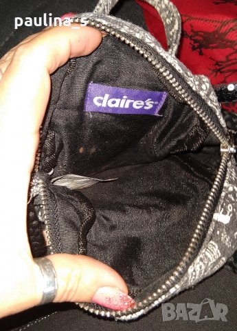 Маркова дънкова раница "Claire's", снимка 5 - Чанти - 26601619
