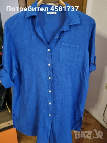 Ленена туника/ рокля тип риза, снимка 9 - Туники - 51878373