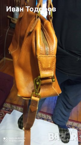 Дамска чанта от дебел телешки бокс., снимка 5 - Чанти - 37887132