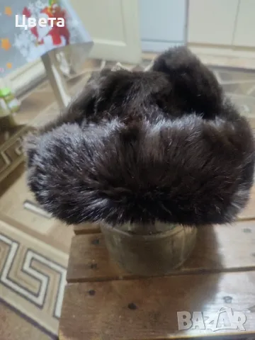 Зимна заешка шапка, снимка 4 - Шапки - 48211237