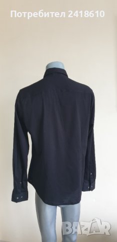 JOOP! Slim Fit Easy Iron Knitted Shirt Cotton Mens Size 40/ 15 3/4/ M НОВО! ОРИГИНАЛ! Мъжка Риза!, снимка 3 - Ризи - 43438610