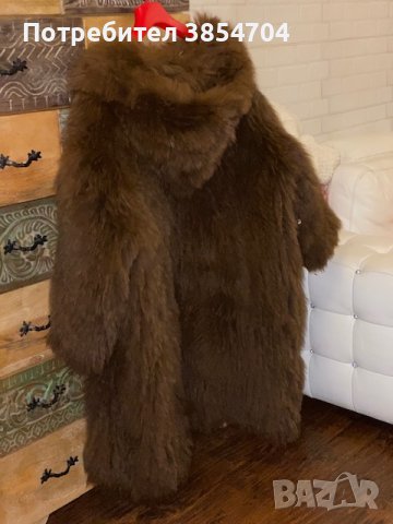 Палто 100% лисица*115см дължина, снимка 5 - Палта, манта - 43591139