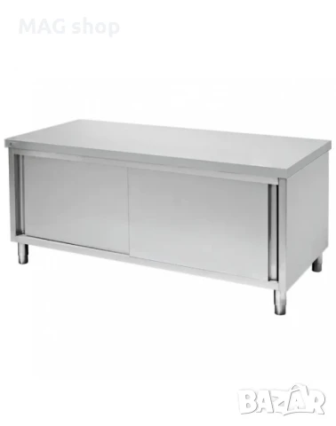 ПРОМО Помощна работна маса шкаф с плъзгащи врати РАЗЛИЧНИ РАЗМЕРИ, снимка 2 - Друго търговско оборудване - 51429196